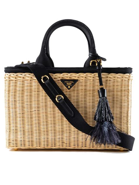 prada canapa tote|prada wicker tote bag.